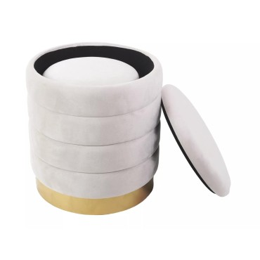 Puf Britta Velvet (zestaw)