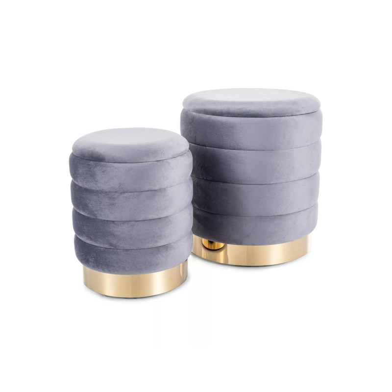 Puf Britta Velvet (zestaw)