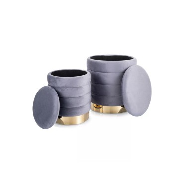 Puf Britta Velvet (zestaw)