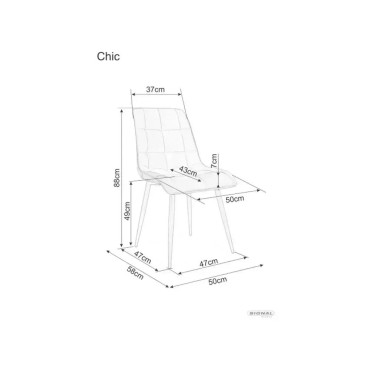 Krzesło Chic Brego Kaszmir