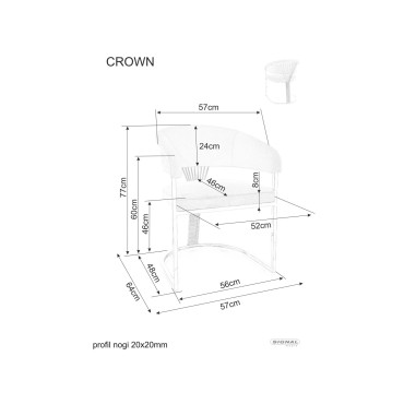 Krzesło Crown Velvet