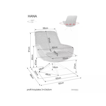 Fotel Hana Brego