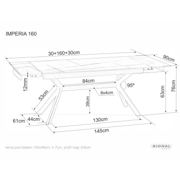 Stół Imperia 160