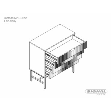 Komoda Mago K2