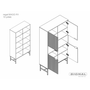 Regał Mago R1