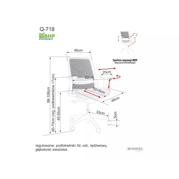 Fotel obrotowy Q-718