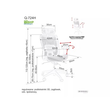 Fotel obrotowy Q-724H