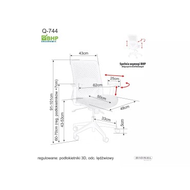 Fotel obrotowy Q-744