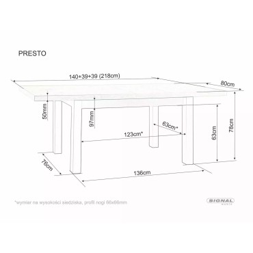 Stół Presto