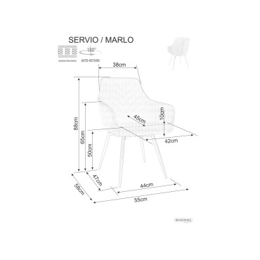 Krzesło Servio Brego