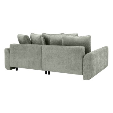 Sofa trzyosobowa Salamanca rozkładana z pojemnikiem zielona
