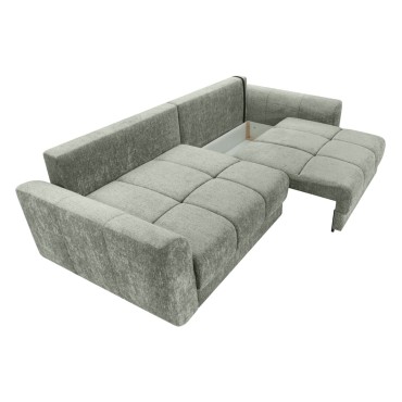 Sofa trzyosobowa Salamanca rozkładana z pojemnikiem zielona