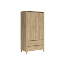 Szafa dwudrzwiowa Sawira II 106 cm dąb mauvella