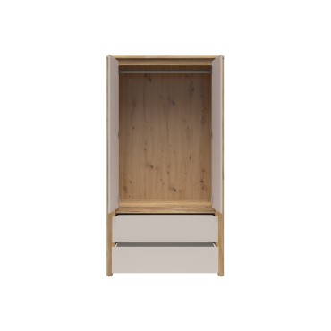Szafa dwudrzwiowa Sawira II 106 cm dąb mauvella/kaszmir