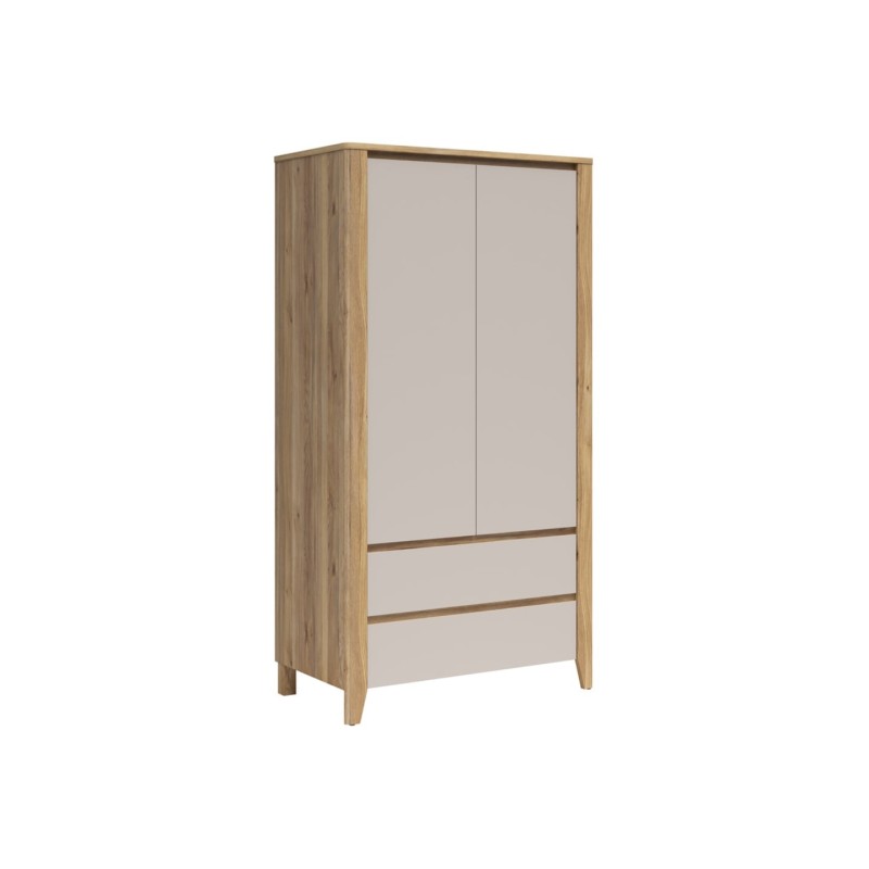 Szafa dwudrzwiowa Sawira II 106 cm dąb mauvella/kaszmir