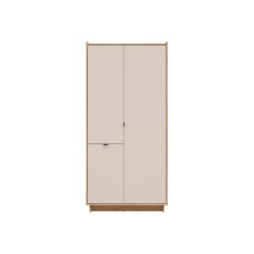 Szafa trzydrzwiowa Dalva 96 cm dąb mauvella/kaszmir