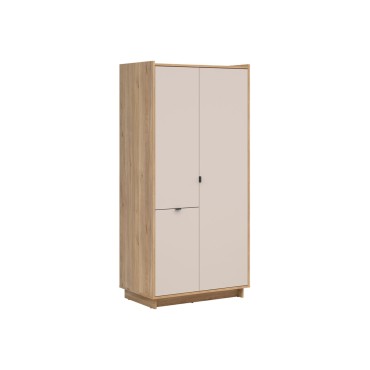 Szafa trzydrzwiowa Dalva 96 cm dąb mauvella/kaszmir