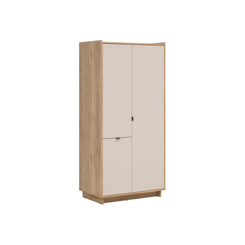 Szafa trzydrzwiowa Dalva 96 cm dąb mauvella/kaszmir