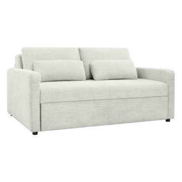 Sofa dwuosobowa Luna rozkładana z pojemnikiem beżowa