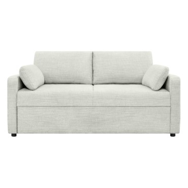 Sofa dwuosobowa Luna rozkładana z pojemnikiem beżowa
