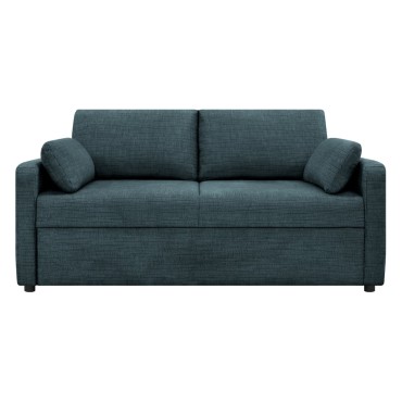 Sofa dwuosobowa Luna rozkładana z pojemnikiem granatowa