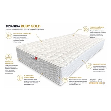 Materac sprężynowy multipocket Duo Lux 160x200 H2/H3