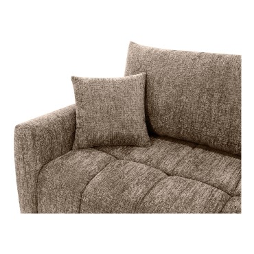 Sofa rozkładana trzyosobowa Cloud z pojemnikiem brązowa