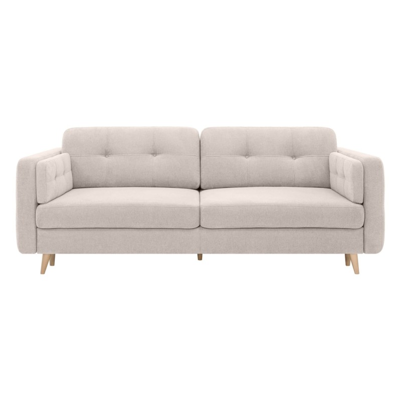 Sofa trzyosobowa Cornet rozkładana z pojemnikiem beżowa