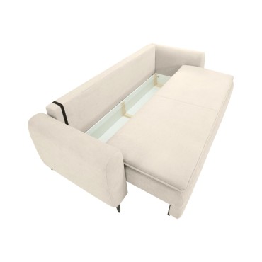 Sofa trzyosobowa Bolero rozkładana z pojemnikiem beżowa