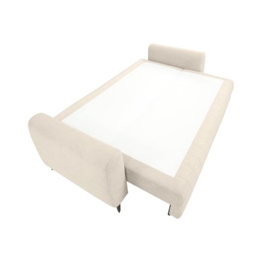 Sofa trzyosobowa Bolero rozkładana z pojemnikiem beżowa
