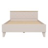 Łóżko Stockholm 160x200 kaszmir/dąb mauvella