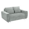 Sofa dwuosobowa Stretto_D rozkładana z pojemnikiem szara