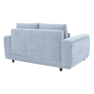 Sofa dwuosobowa Stretto_D rozkładana z pojemnikiem błękitna