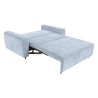 Sofa dwuosobowa Stretto_D rozkładana z pojemnikiem błękitna
