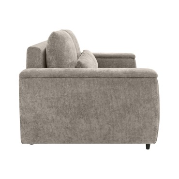 Sofa dwuosobowa Stretto_D rozkładana z pojemnikiem beżowa