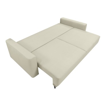 Sofa trzyosobowa Selene z pojemnikiem rozkładana beżowa