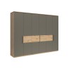 Szafa sześciodrzwiowa Auheim 300 cm dąb artisan/umbra
