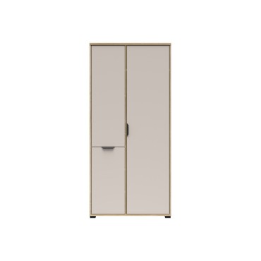 Szafa Chuck 90 cm z 3 drzwiami dąb mauvella/kaszmir