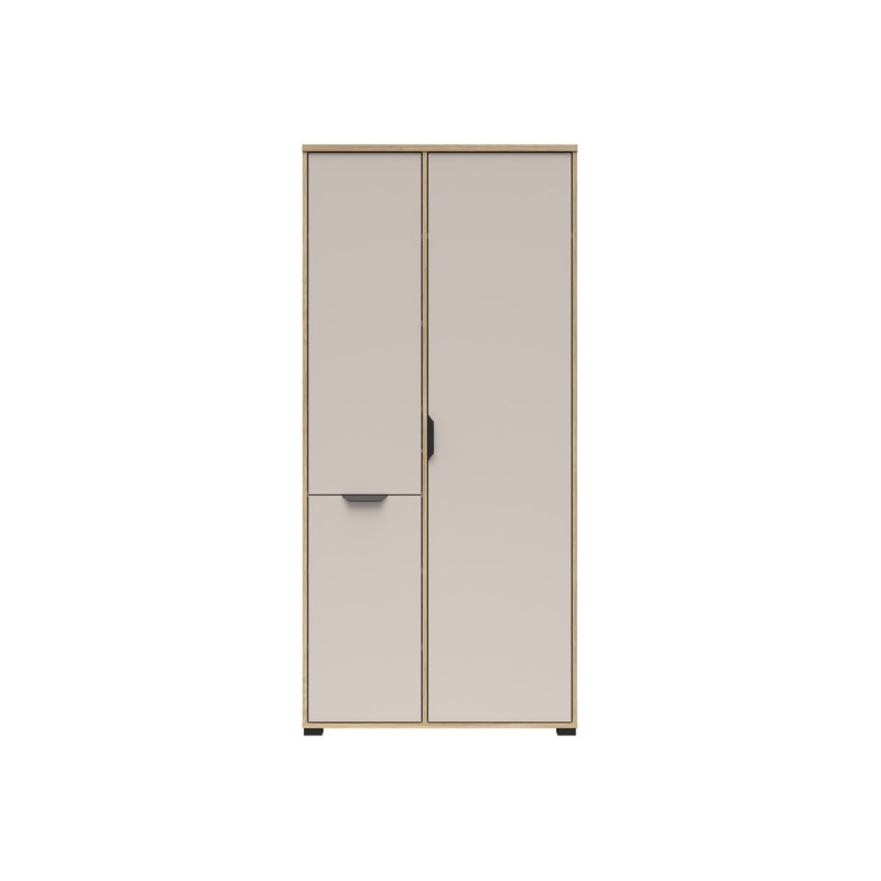 Szafa Chuck 90 cm z 3 drzwiami dąb mauvella/kaszmir