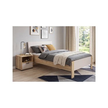 Łóżko Chuck 90x200 dąb mauvella/kaszmir