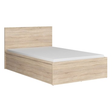 Zestaw łóżko Tetrix ze stelażem i pojemnikiem dąb sonoma z materacem Masimo 160x200