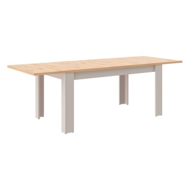 Stół rozkładany Velton 160/200/240x90 dąb artisan/uni kaszmir