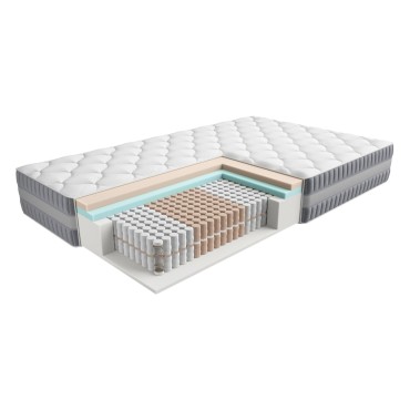 Materac sprężynowy multipocket z pianką HR i Memory Hybrid Plus 120x200 H3