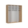 Szafa przesuwna Flex 220 cm dąb artisan/kaszmir