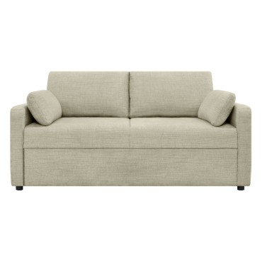 Sofa dwuosobowa Luna rozkładana z pojemnikiem beżowa