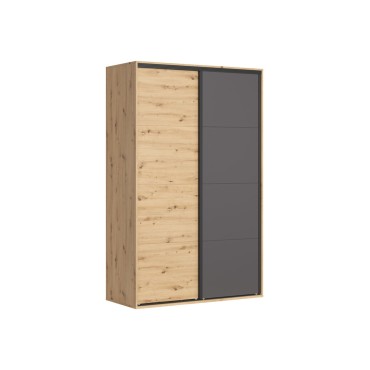 Szafa przesuwna Flex 150 cm dąb artisan/grafit