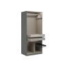 Szafa dwudrzwiowa Unit 91x210 z organizerami i LED lava/twist