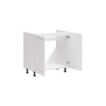 Szafka kuchenna pod zlewozmywak Sirano 80 cm dwudrzwiowa biały super mat