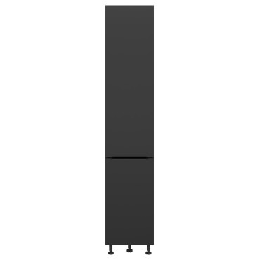 Szafka kuchenna wysoka Sole L6 40 cm z koszem cargo czarny mat