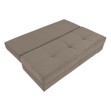 Sofa trzyosobowa Ten rozkładana z pojemnikiem taupe